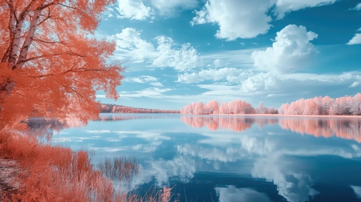 Infrared photo of the lake | Skylum Blog
