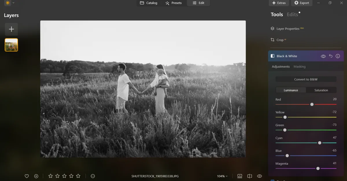 Black and white in Luminar Neo | Skylum Blog