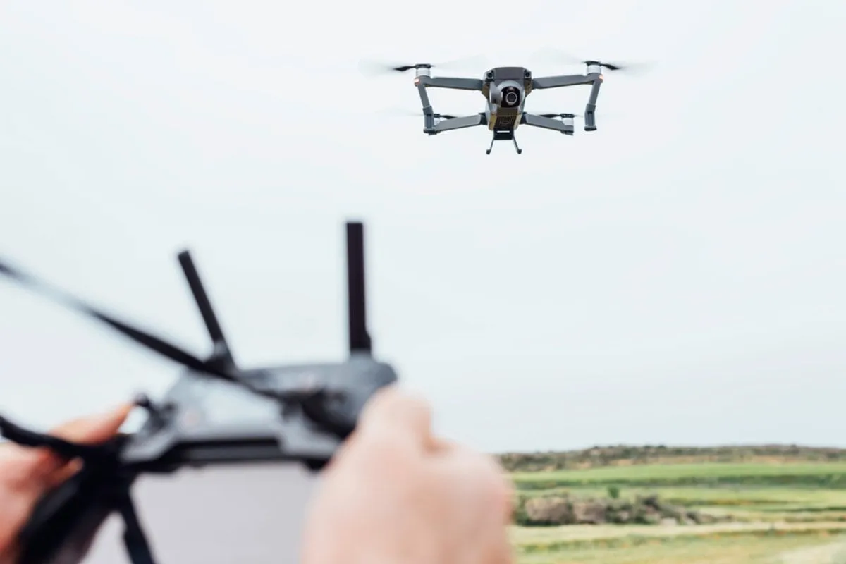 GPS drone in the air | Skylum Blog