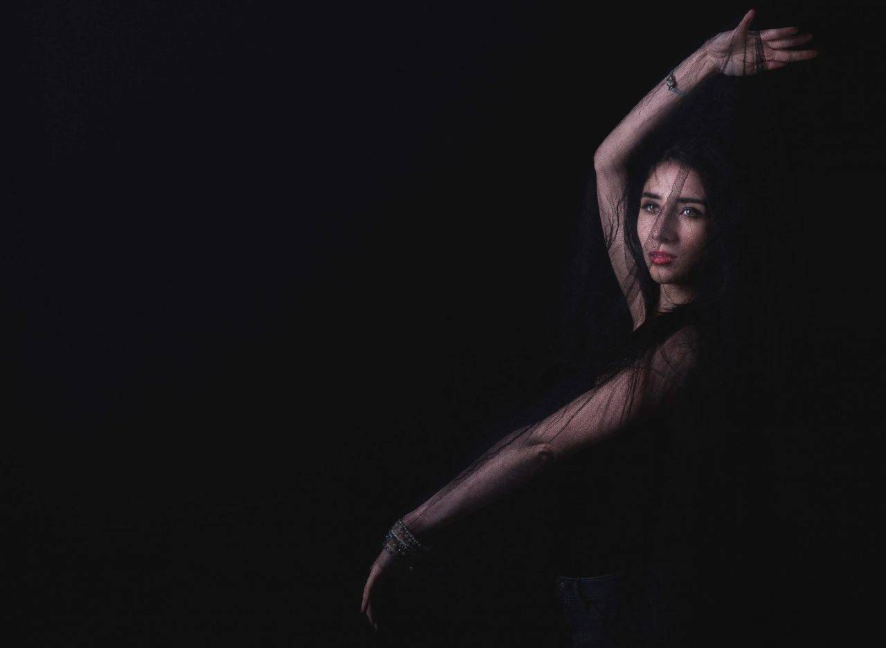 Portrait demonstrating low key lighting