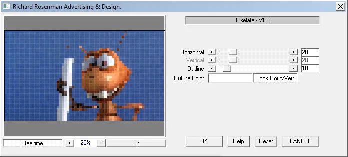 Photoshop filters and plugins by Pixelate