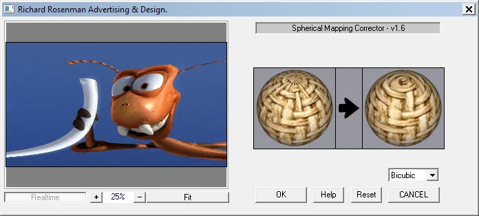 Photoshop filters and plugins by Spherical Mapping Corrector