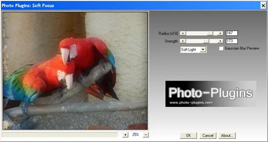 Photoshop filters and plugins by Soft Focus