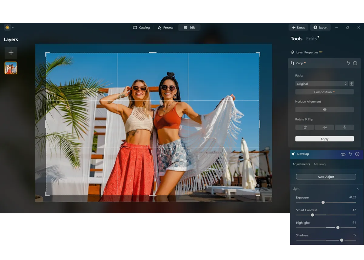 Develop and Crop in Luminar Neo | Skylum Blog