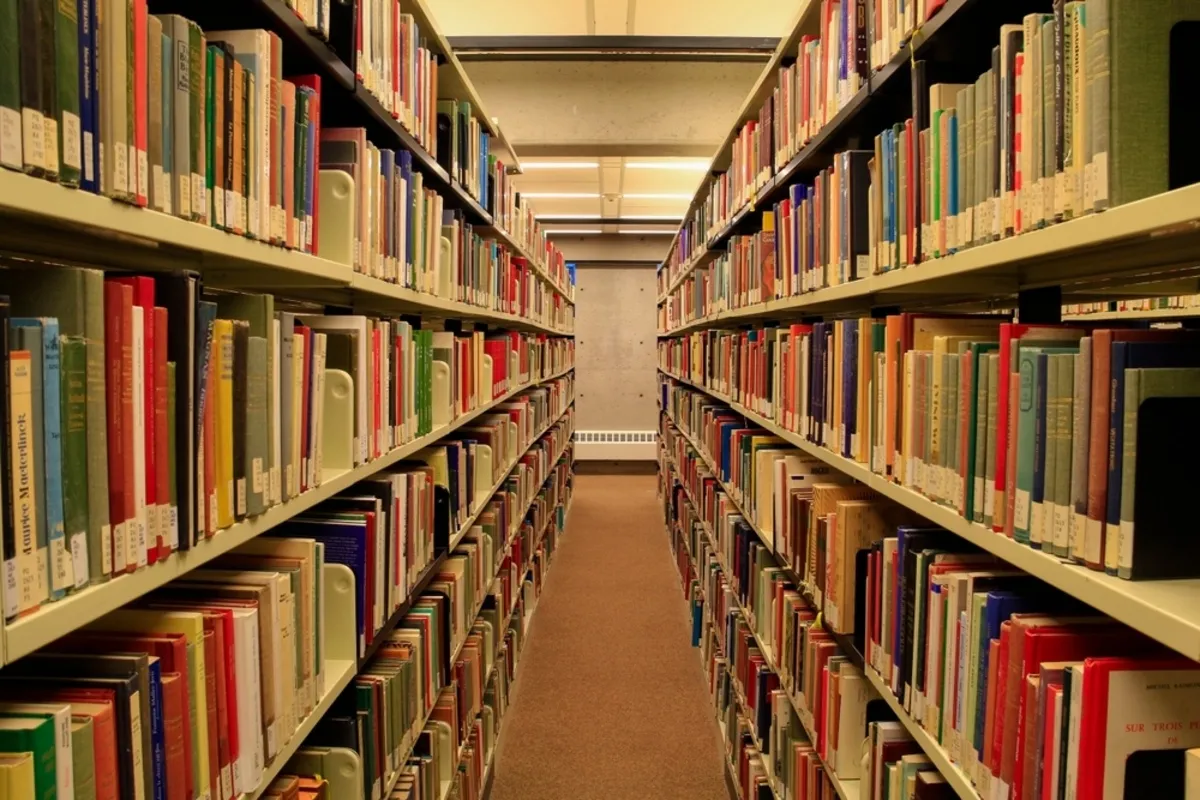 Book row in the library | Skylum Blog