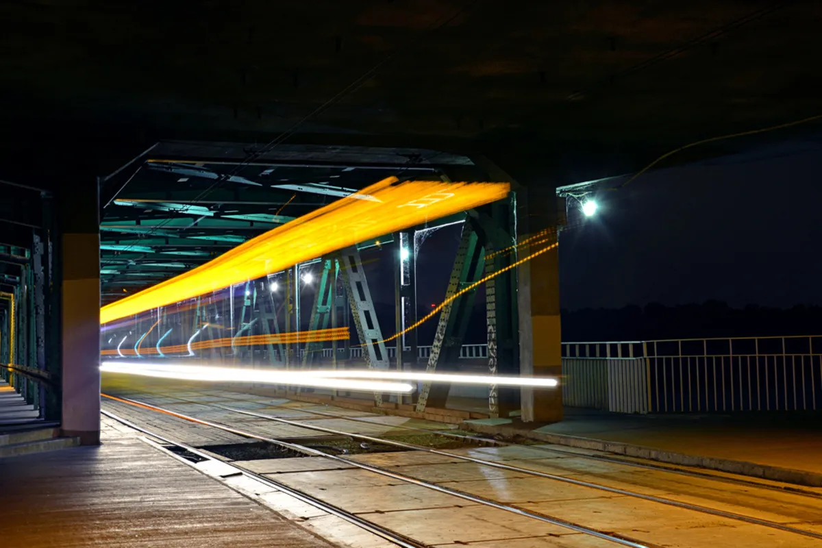 Photo of light lines at night | Skylum Blog