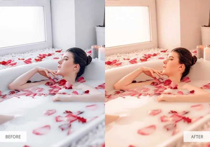 best free and paid photoshop actions soft red