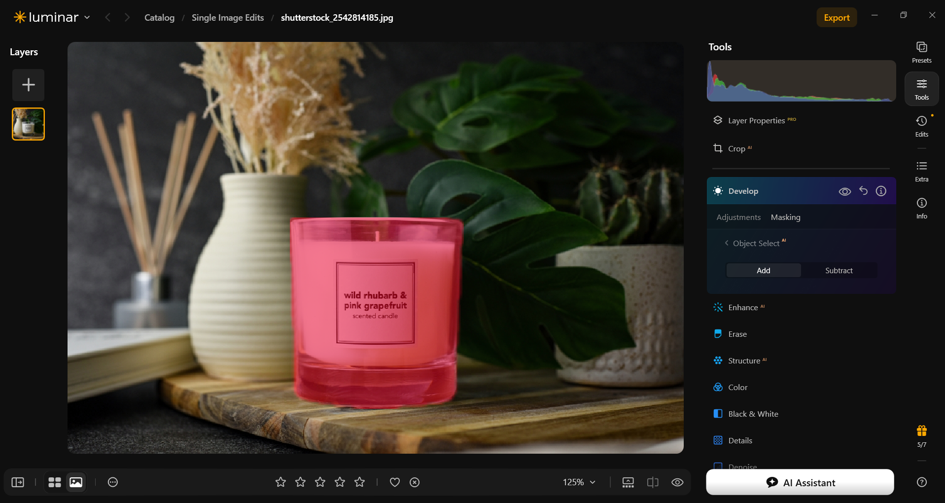 Masking in Luminar