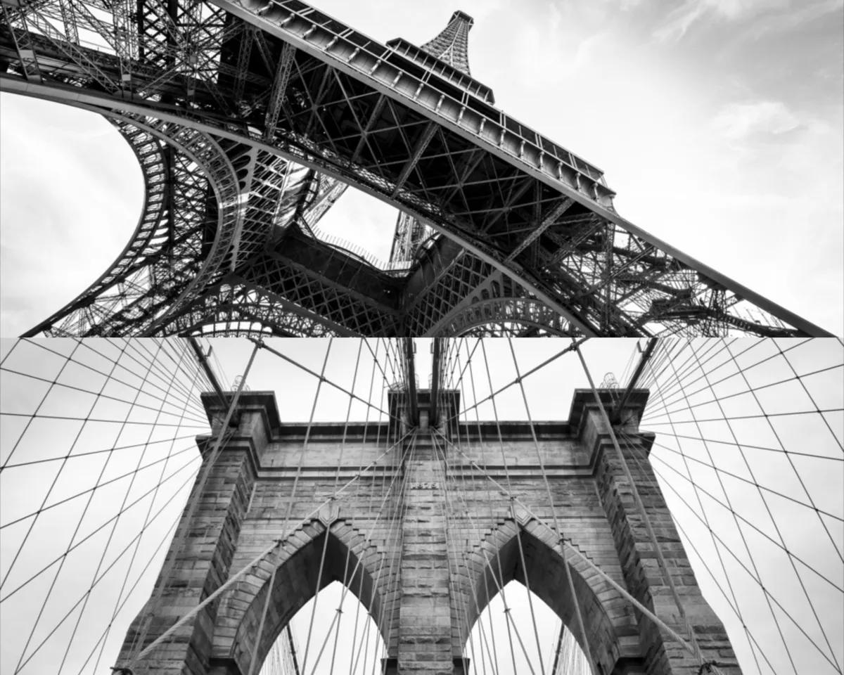 Black and white photo of buildings | Skylum Blog