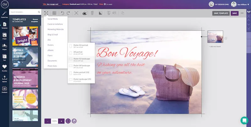 Design Wizard - websites like canva