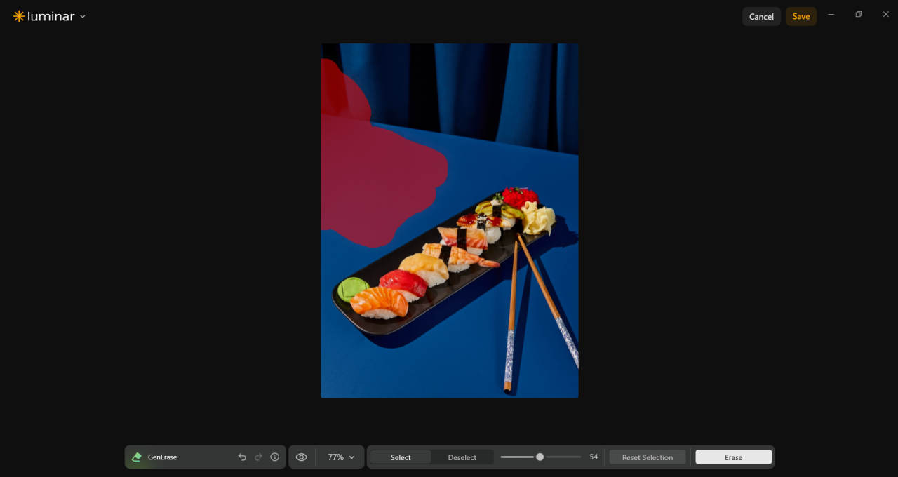 GenErase in Luminar