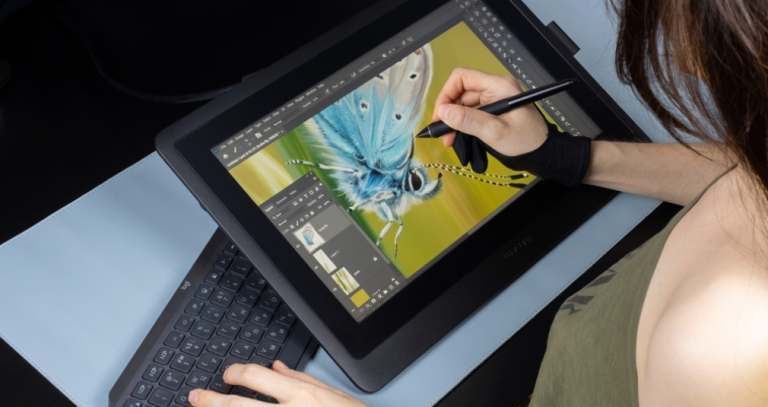Photo editing software with layers and color adjustment tools