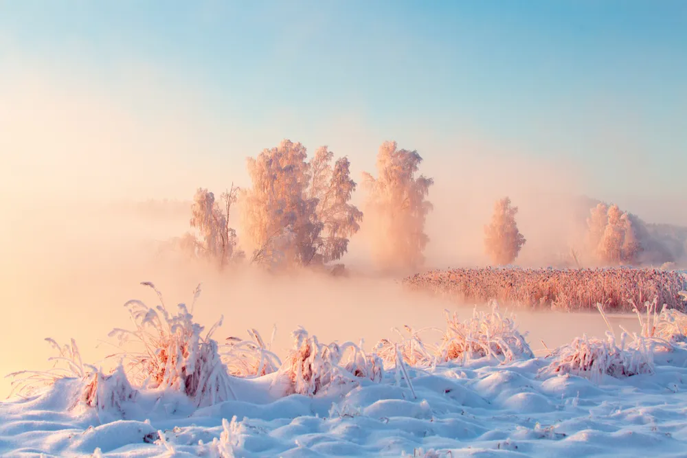 Incredible Winter Landscape at Dawn | Skylum Blog