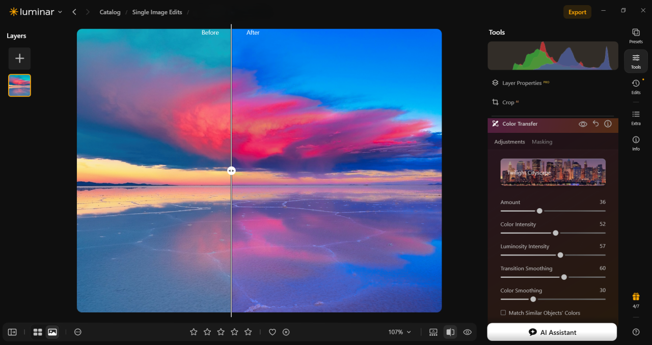 Luminar’s Color Transfer tool | Skylum Blog

