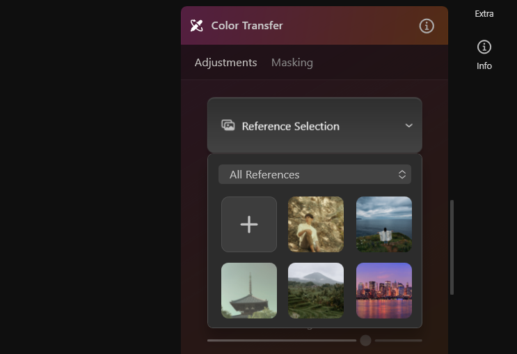 Luminar’s Color Transfer tool 