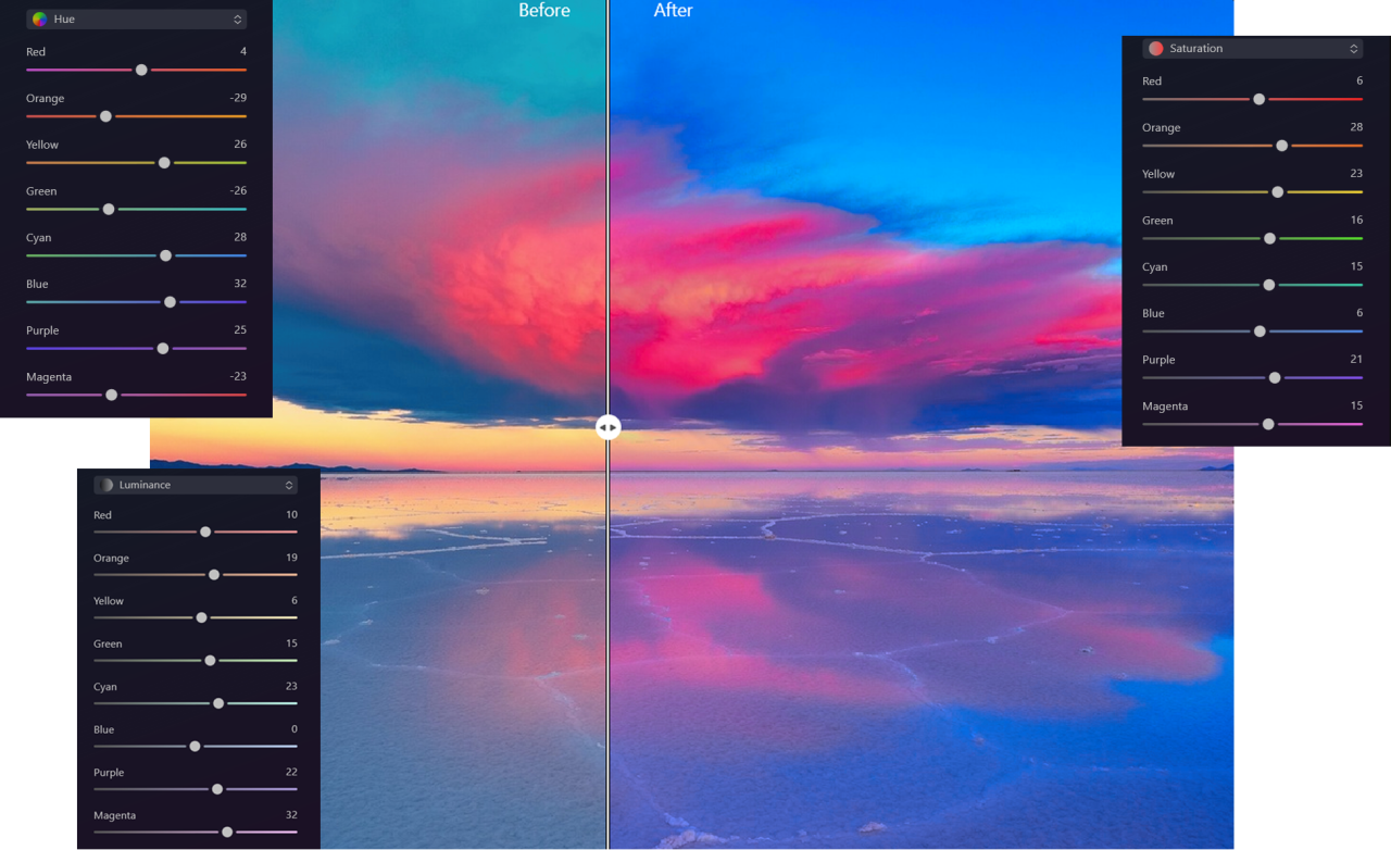 Luminar’s Hue, Saturation, and Luminance | Skylum Blog

