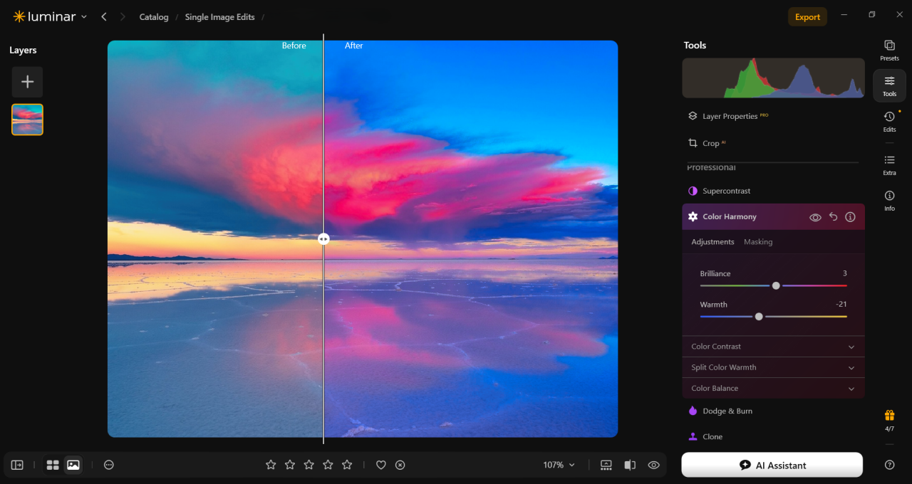 Luminar’s Color Harmony tool | Skylum Blog

