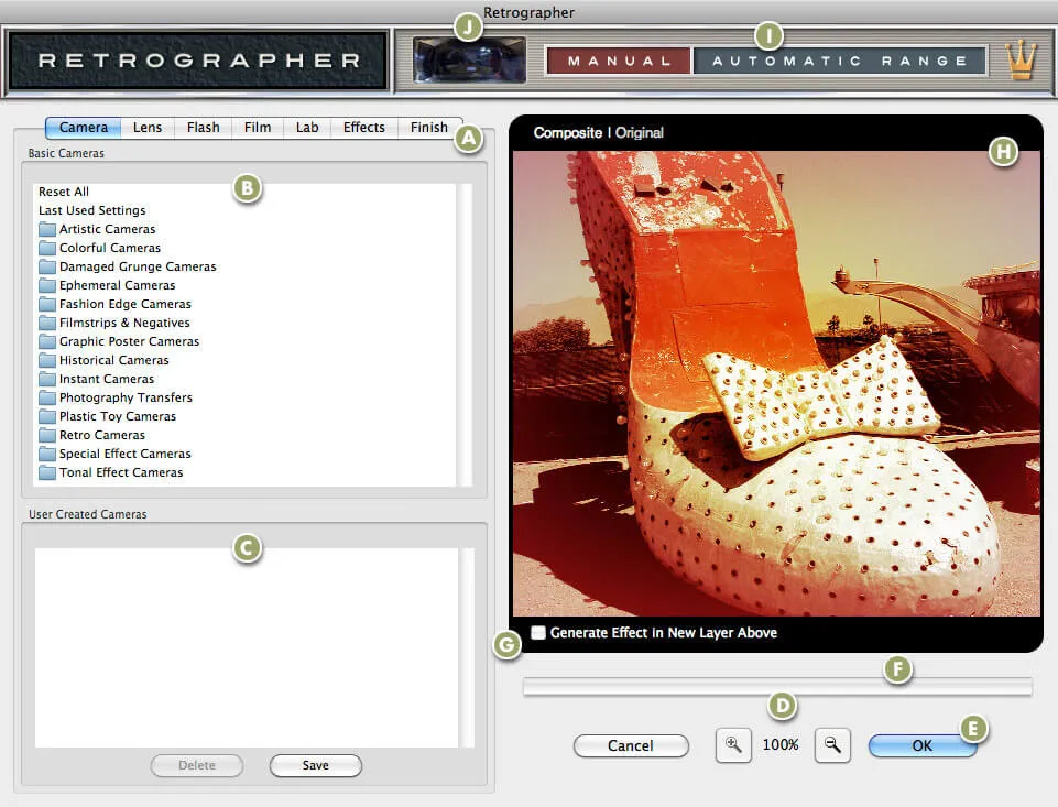 Photoshop filters and plugins by Retrographer