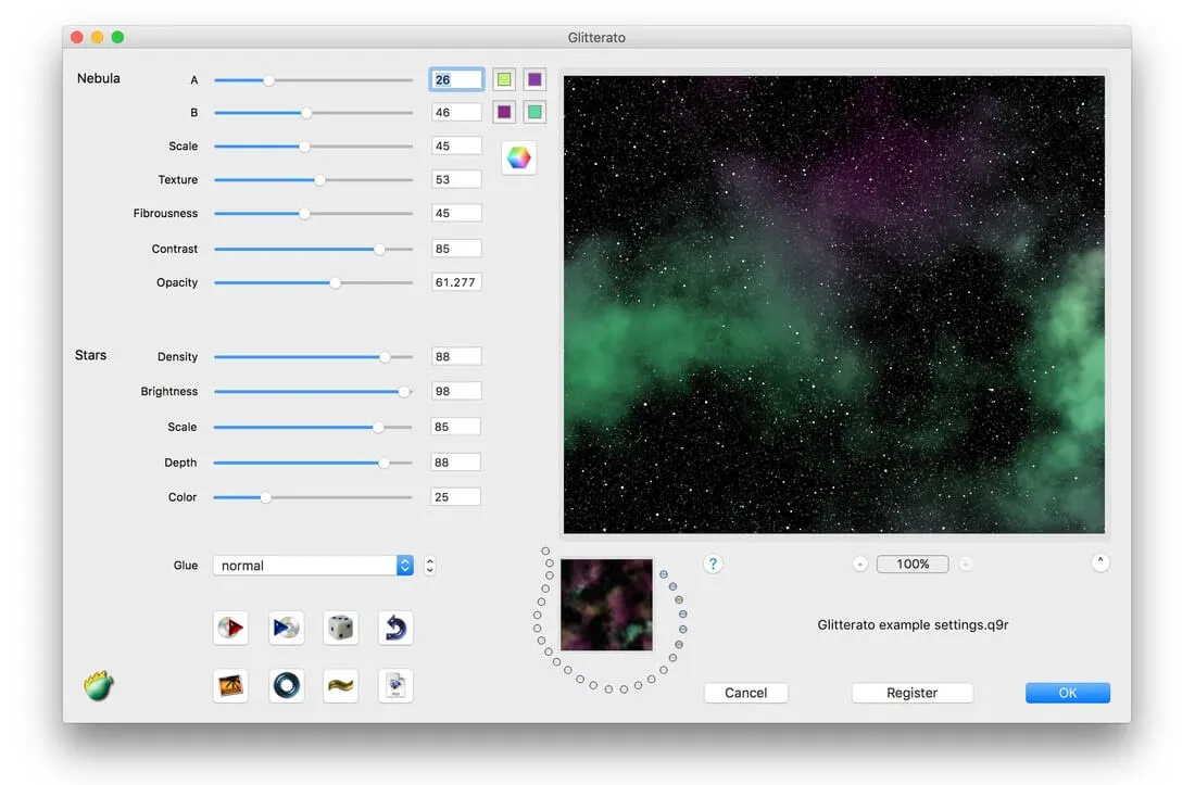 Photoshop filters and plugins by Glitterato