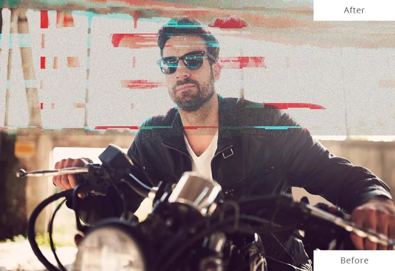 Photoshop filters and plugins by Glitch Effect Photoshop Plugins
