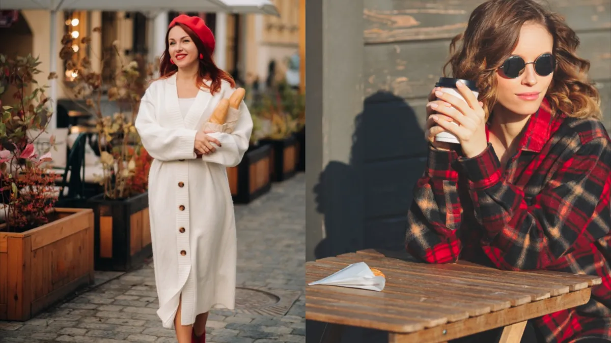 Girl in a cardigan and girl in a shirt | Skylum How-to