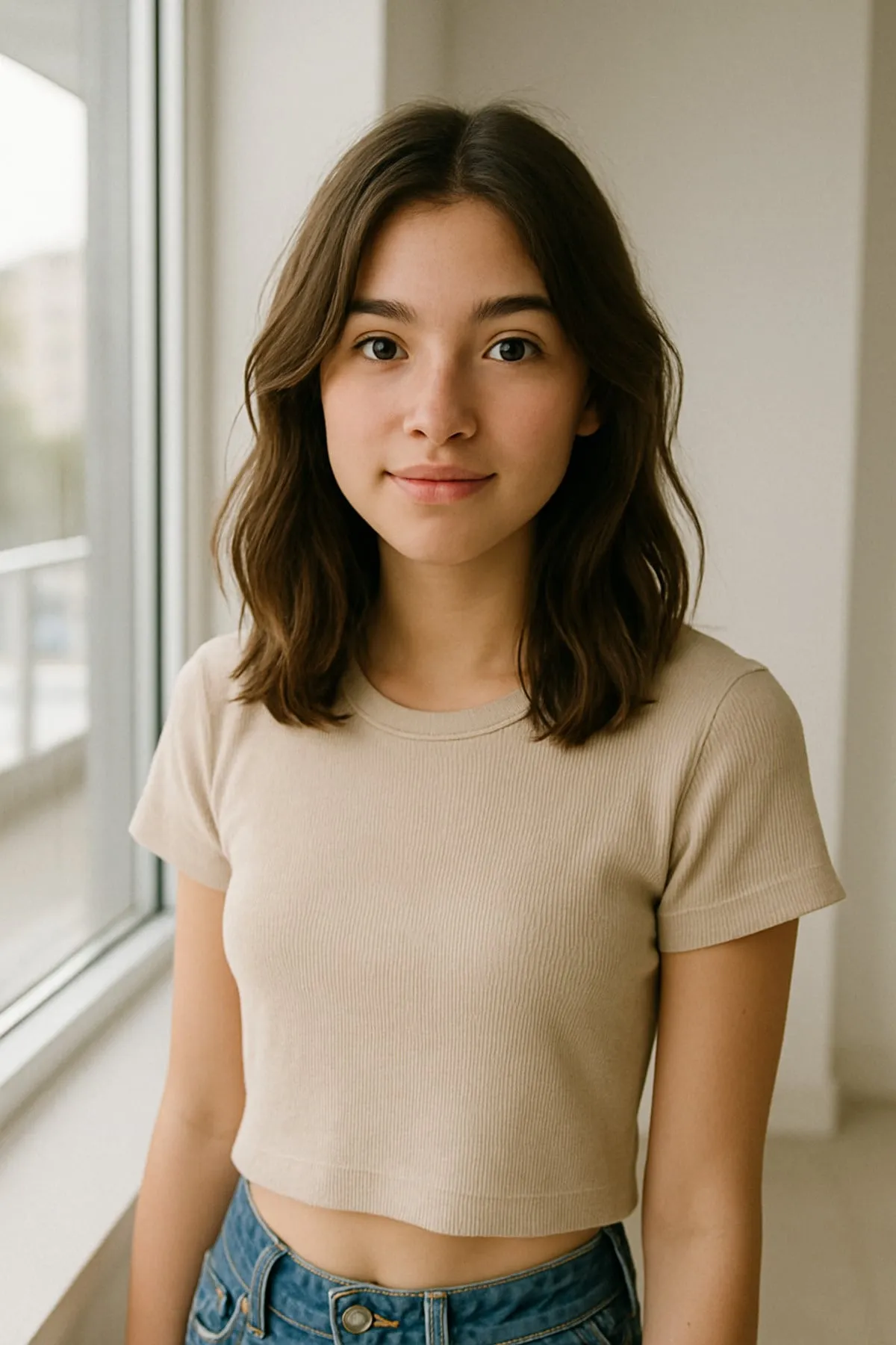 Image of a girl from the GPT chat in the room| Skylum Blog