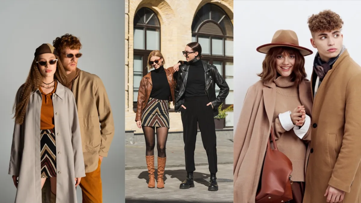 Guys with girls in coats and leather jackets | Skylum How-to