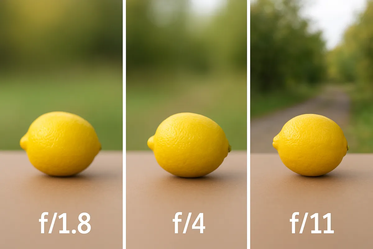 Three photographs taken with different apertures | Skylum Blog