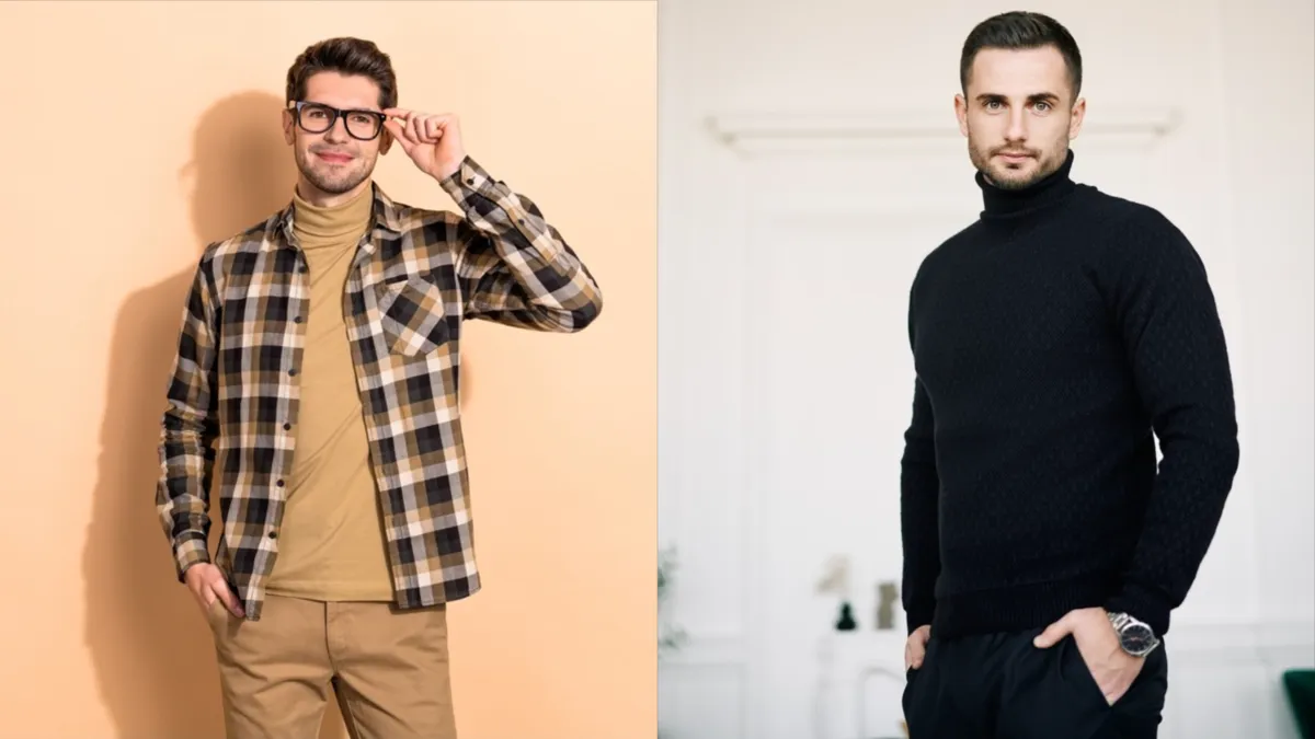 Men in turtlenecks and shirts | Skylum Blog
