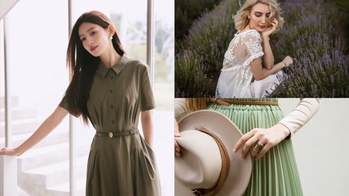 Girls in a dress shirt white dress skirt and hat | Skylum Blog