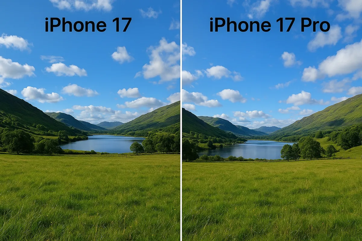 Nature photo comparison iphone 17 and 17 pro | Skylum Blog