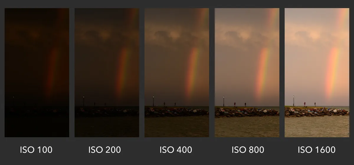 Table of photos with different ISO | Skylum Blog