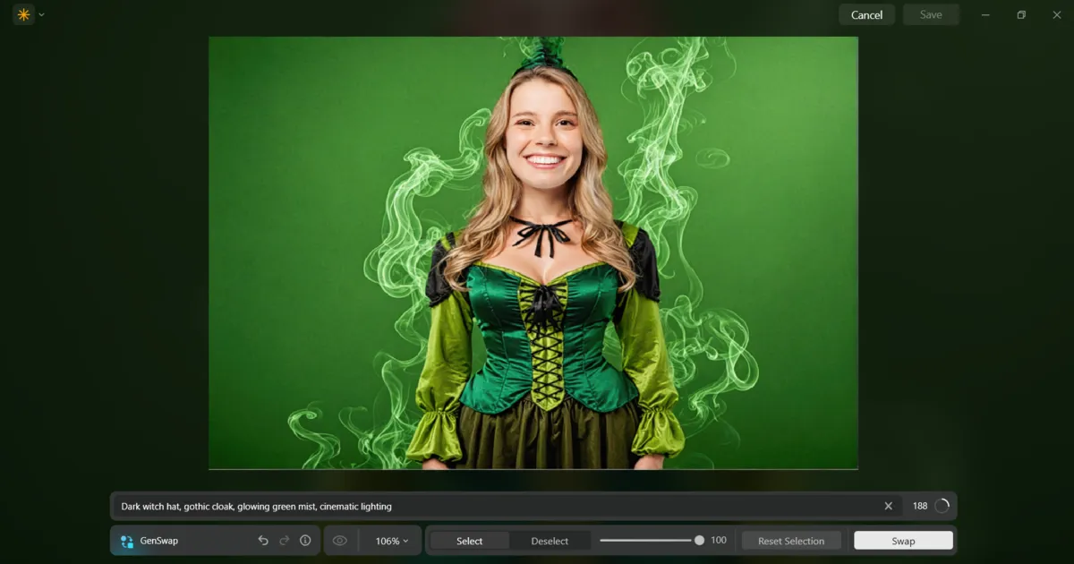 Luminar Neo generated suit Enchanting Witch | Skylum Blog