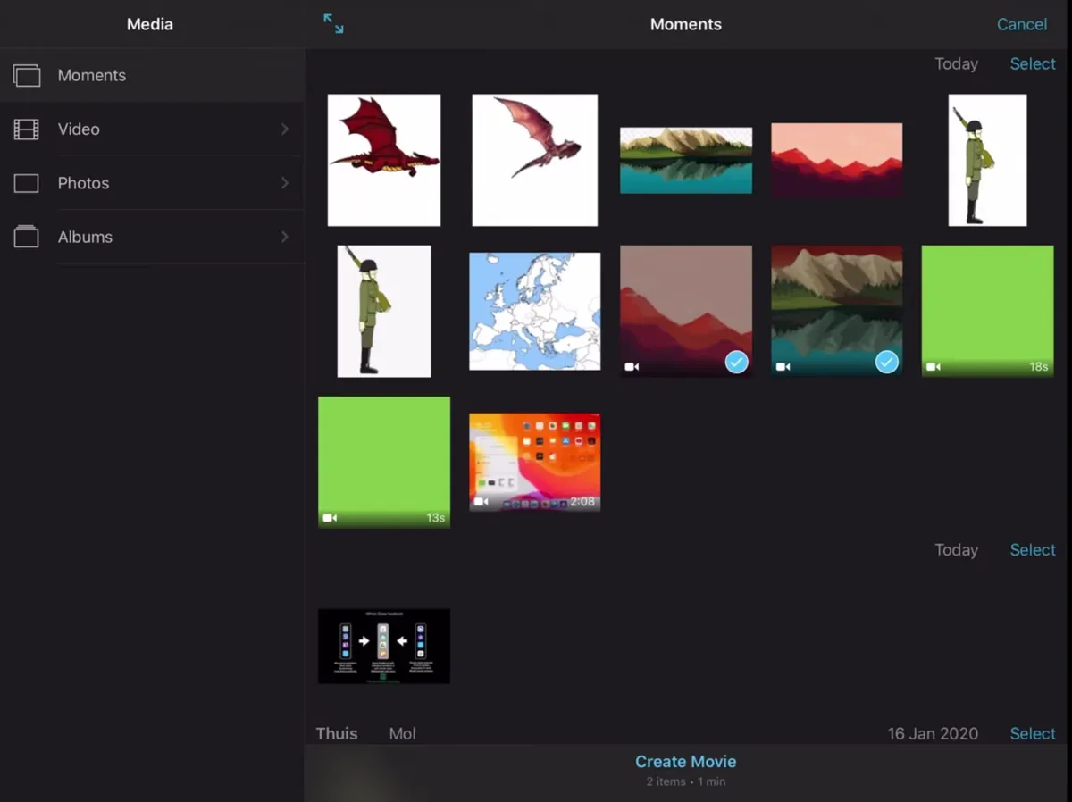 Selecting a video in iMovie | Skylum Blog