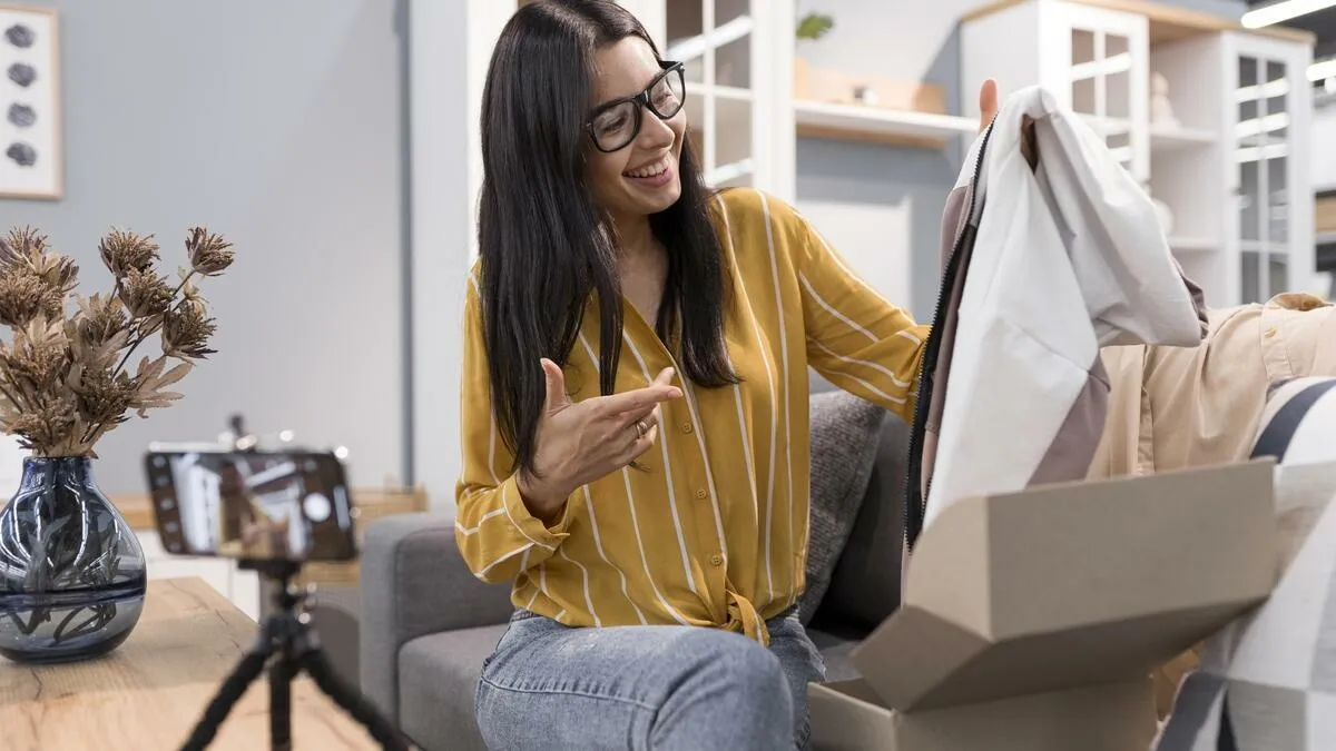 A girl unpacks clothes | Skylum Blog