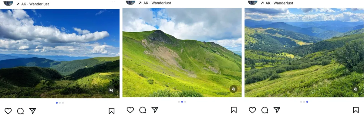 A series of landscape photos on Instagram | Skylum Blog