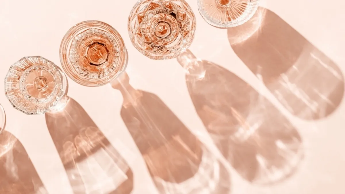 Abstract photo of glasses with a drink and flash | Skylum Blog