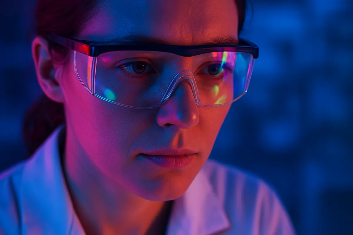 Close crop of a researcher in a lab coat | Skylum Blog
