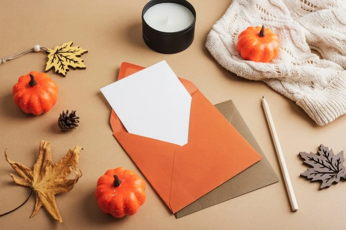 An envelope with a blank sheet of paper for wishes | Skylum Blog
