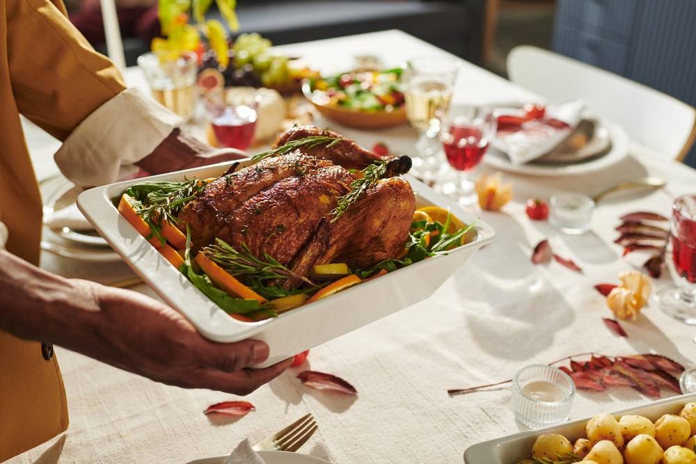 Thanksgiving dining table