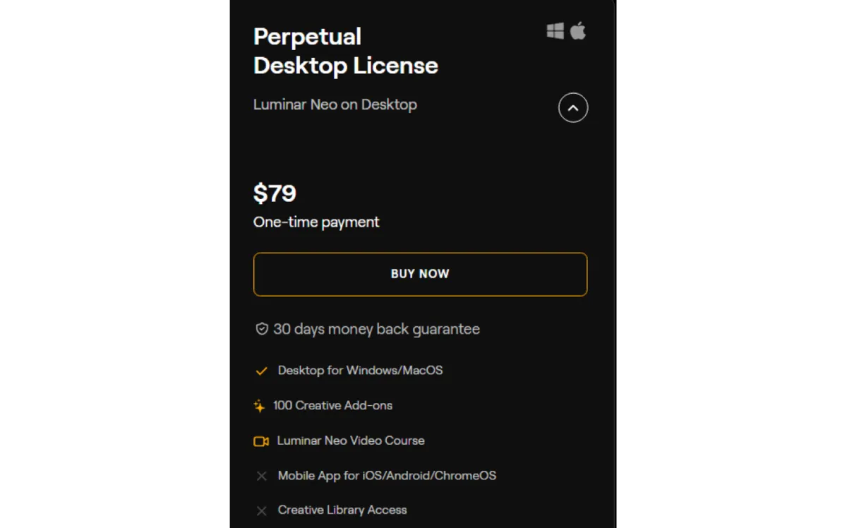 Perpetual Desktop Licence in Luminar Neo | Skylum Blog