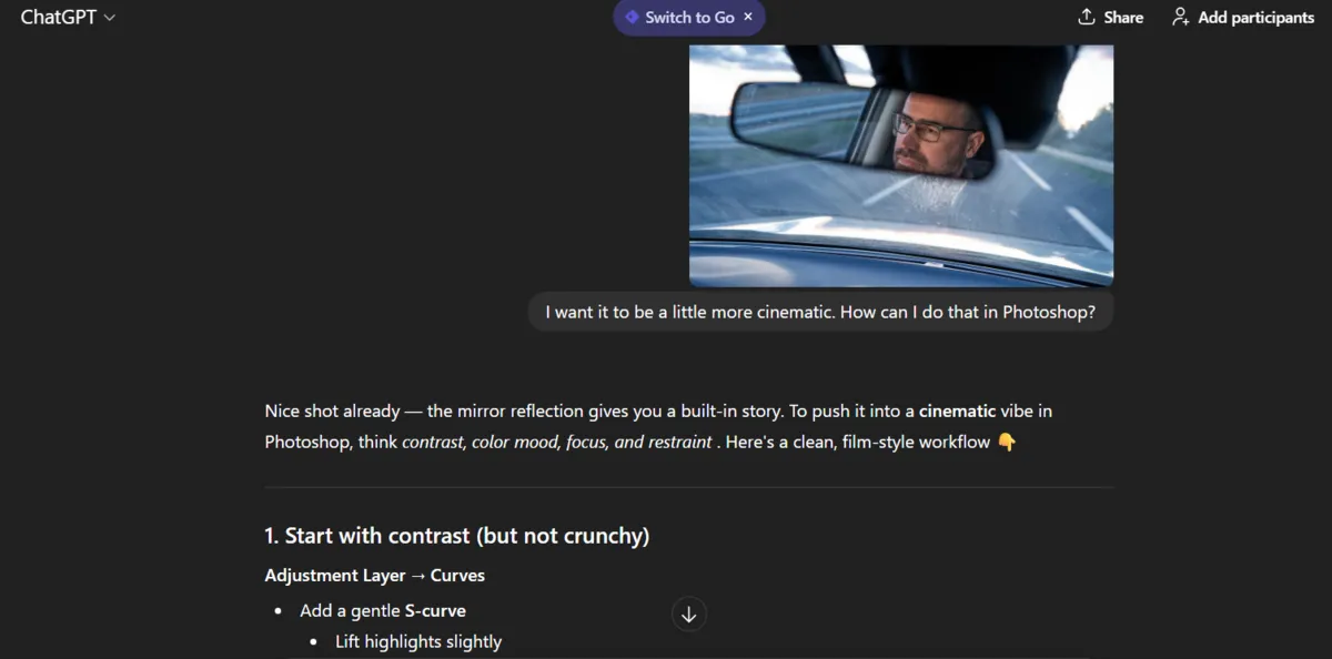 GPT Chat's step-by-step guide to editing in Photoshop | Skylum Blog