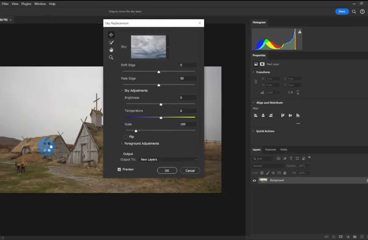 Sky Replacement in Photoshop choice of sky | Skylum Blog
