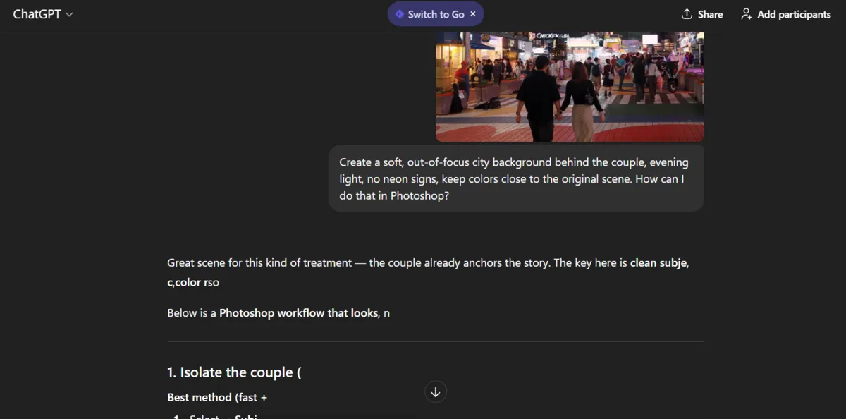 Help with editing photos in Photoshop via the GPT chat | Skylum Blog