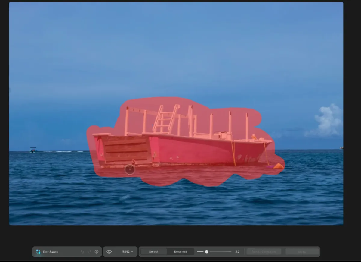 GenSwap in Luminar Neo before | Skylum Blog