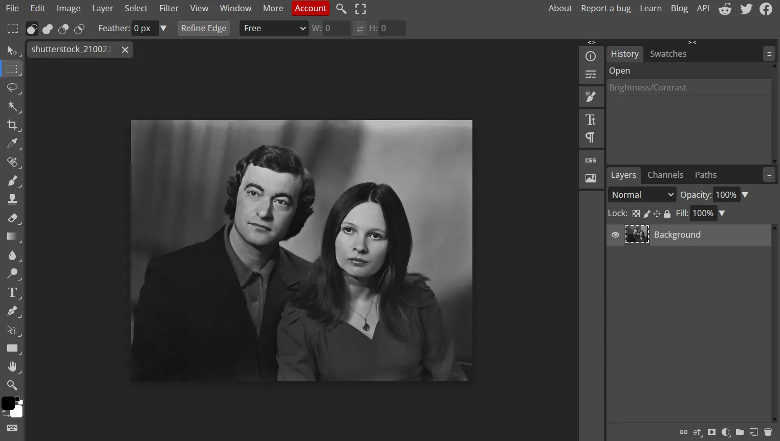 An old photo before lightening | Skylum Blog