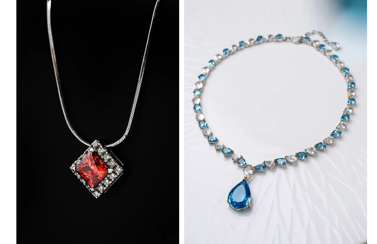 Photos of necklaces | Skylum Blog