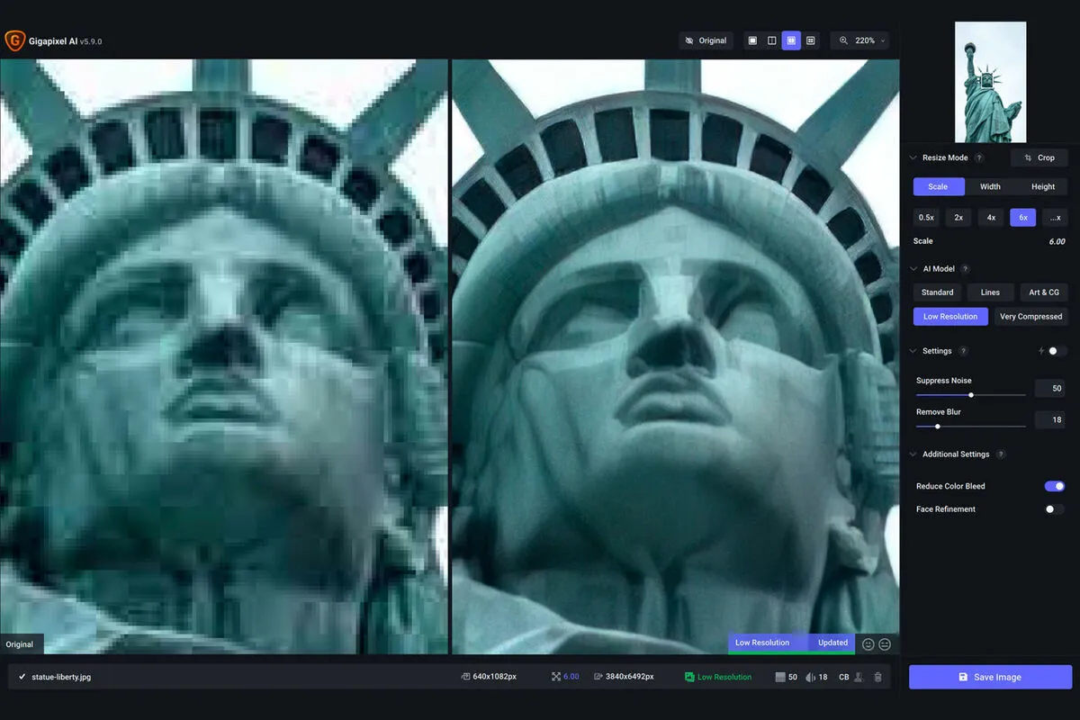 Editing a Statue in Gigapixel AI | Skylum Blog