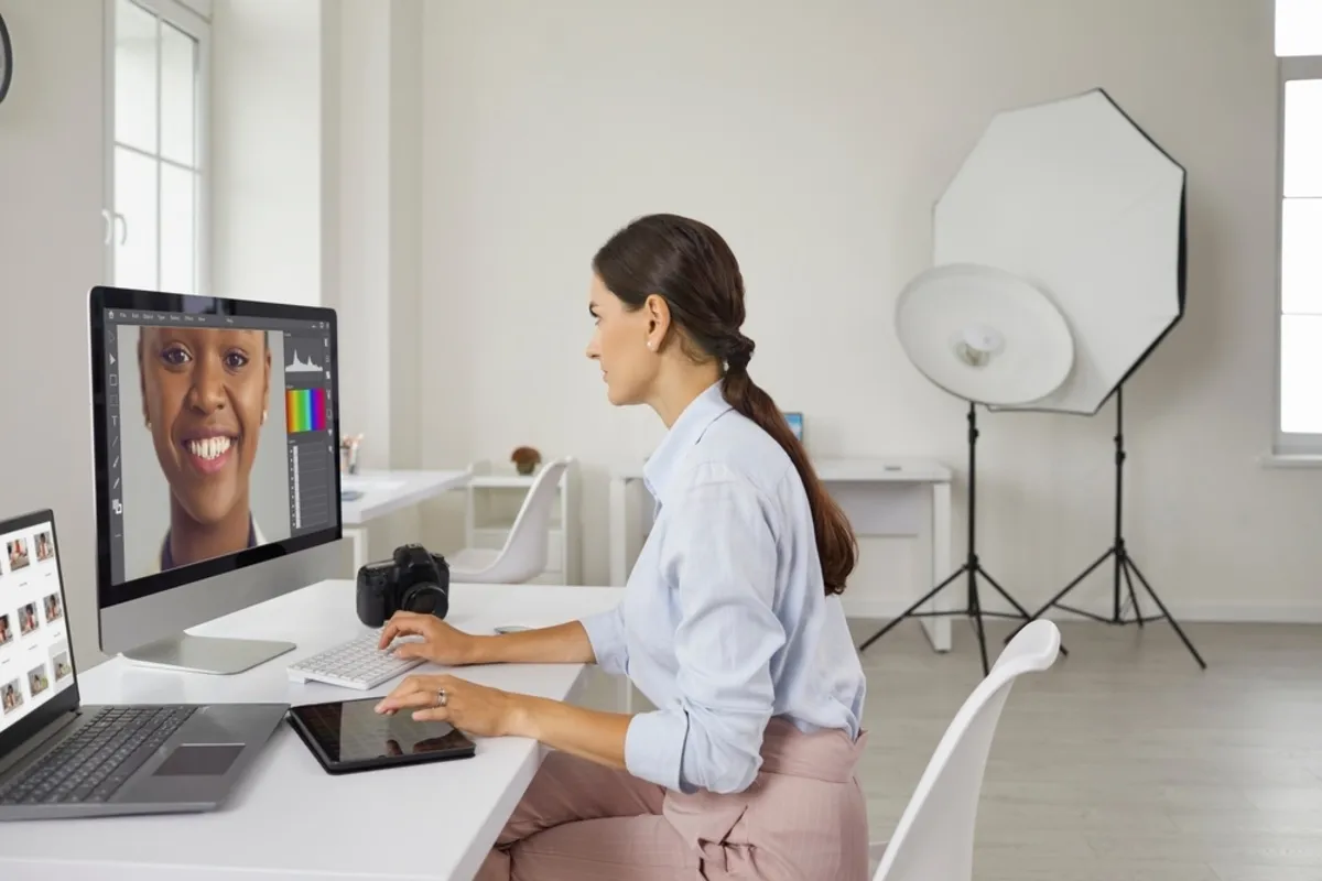 A photographer edits a photo | Skylum Blog