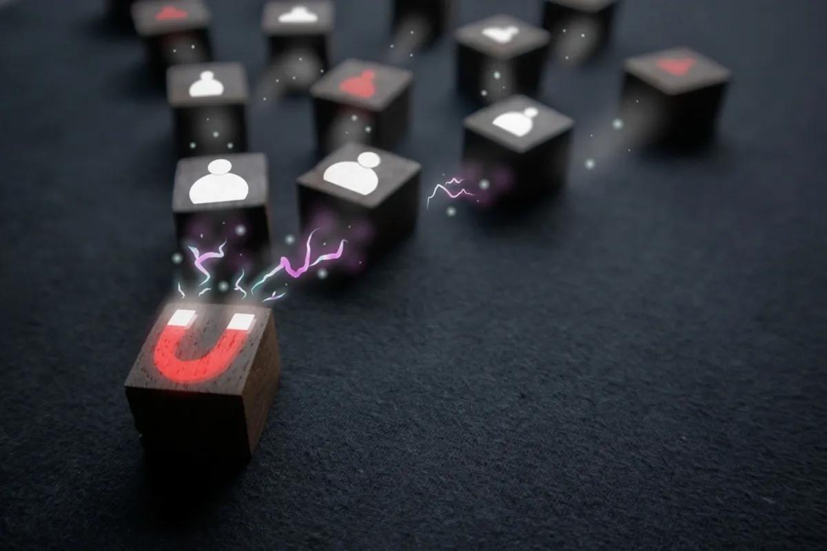 A magnet attracts people | Skylum Blog